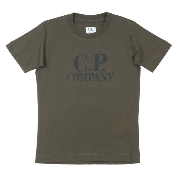 C.P. Company Undersixteen Boys Green Printed Goggle T-Shirt main image