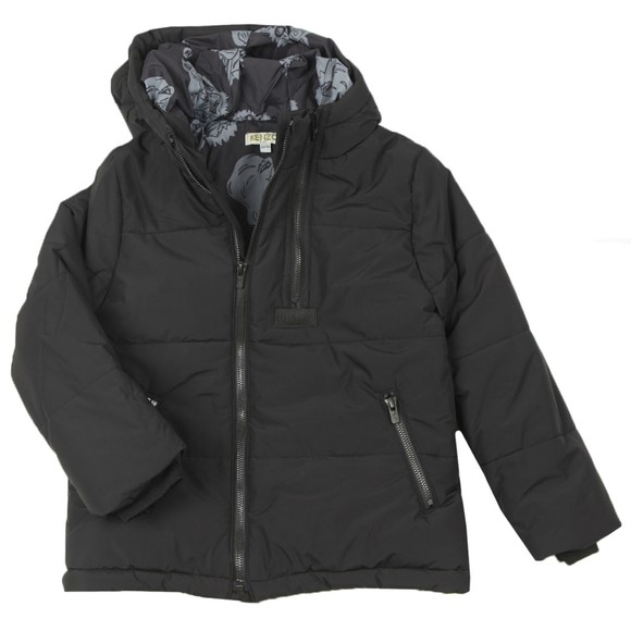 Kenzo Kids Boys Black Down Jacket main image