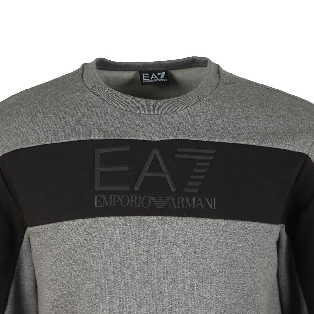 Emporio armani ea7 colour block crew sweatshirt clearance