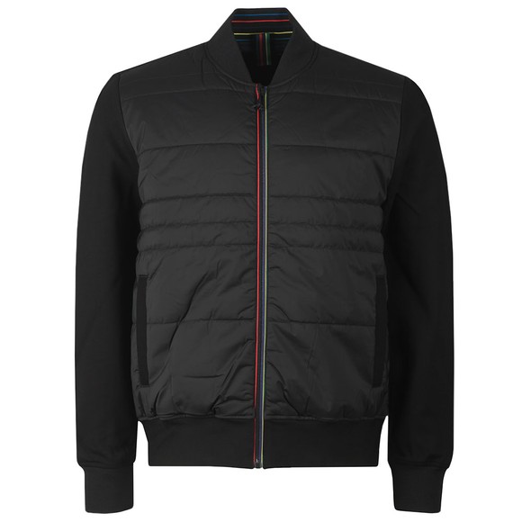 PS Paul Smith Mens Black Mixed Media Bomber #1