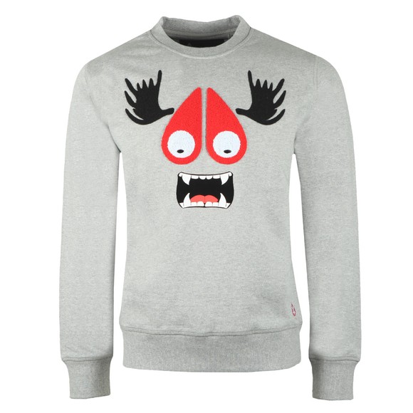 Moose Knuckles Mens Grey Moose Munster Sweatshirt main image