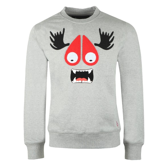 Moose Knuckles Mens Grey Moose Munster Sweatshirt main image