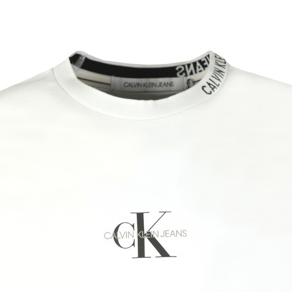 Calvin Klein Jeans Mens White Centre Monogram T-Shirt main image