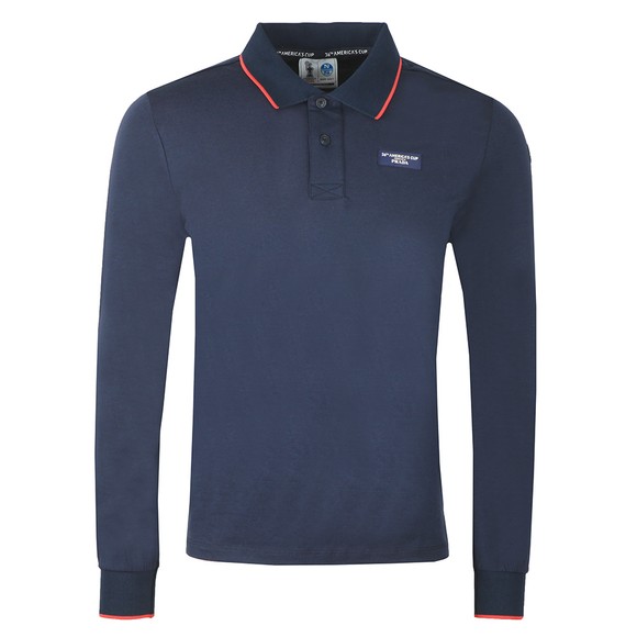 トップス PRADA 2015SS / Long sleeve POLO Prada long-sleeve Wool Polo Shirt | Blue | FARFETCH NO