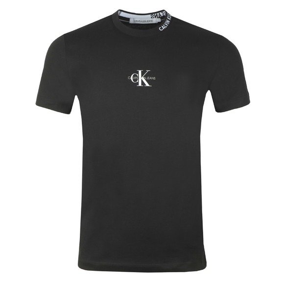 Calvin Klein Jeans Mens Black Centre Monogram T-Shirt main image