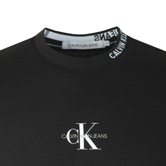 Calvin Klein Jeans Mens Black Centre Monogram T-Shirt main image