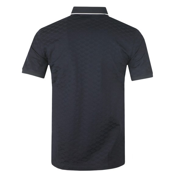 Emporio Armani Mens Blue Allover Pattern Polo Shirt main image