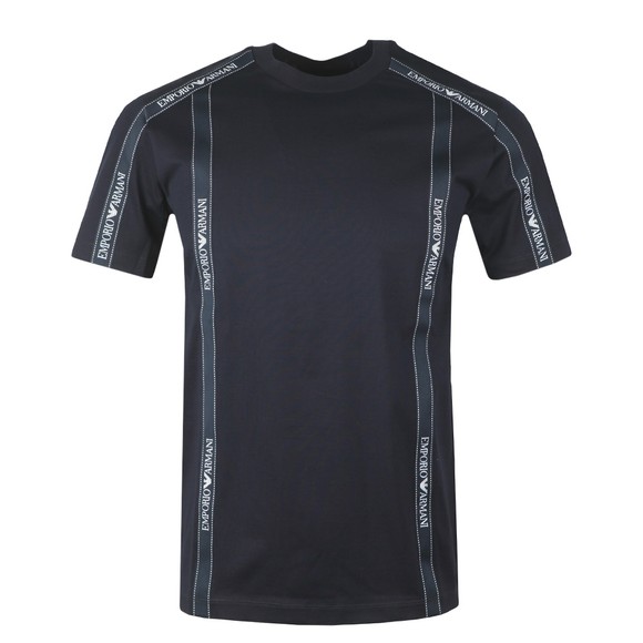 Emporio Armani Mens Blue Tape T-Shirt main image