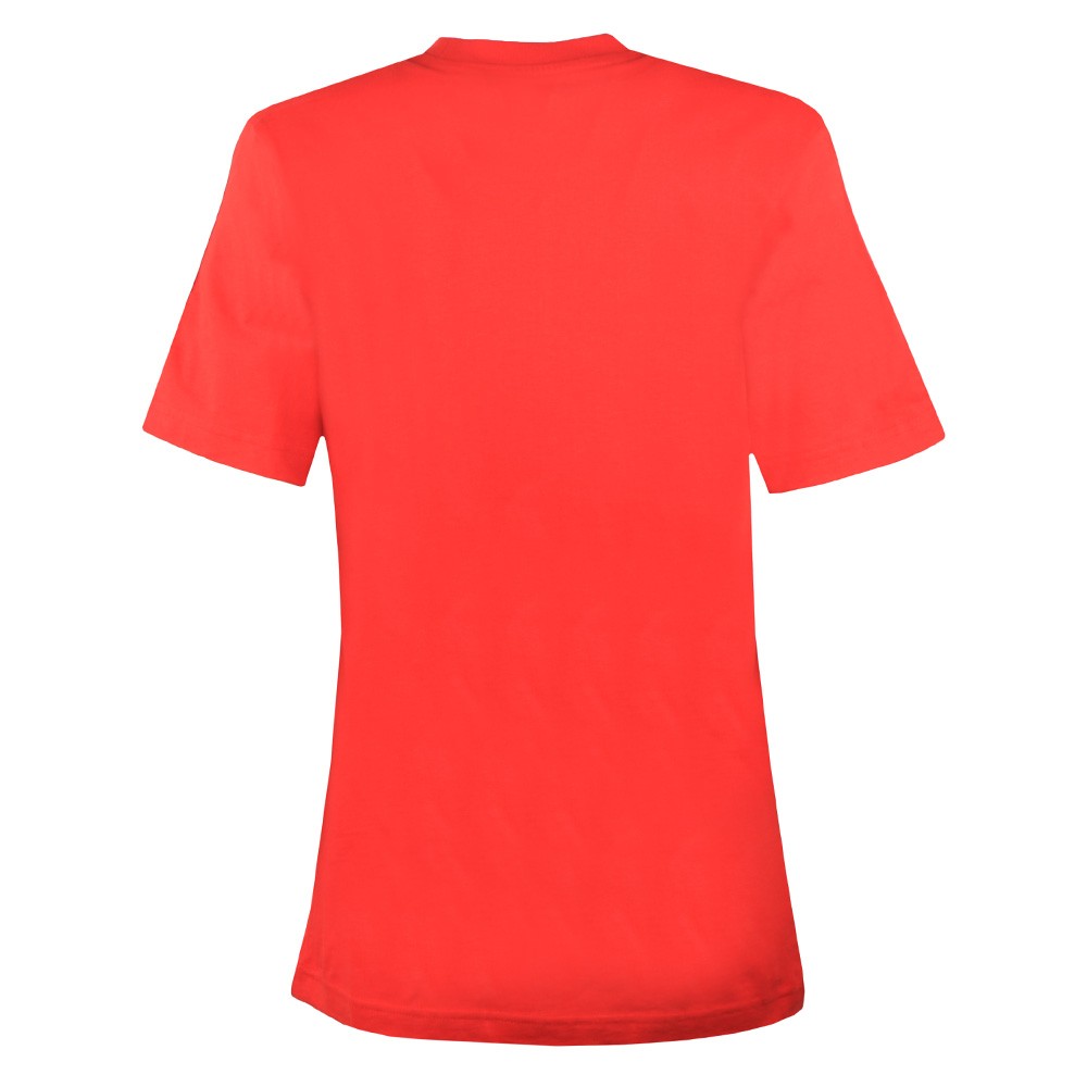 red adidas 3 stripe shirt