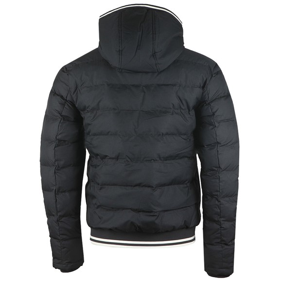 Fred Perry Mens Black Hooded Insulated Jacket #3