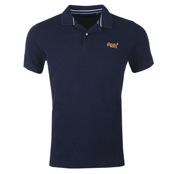 Superdry Mens Blue Classic Pique Polo Shirt main image