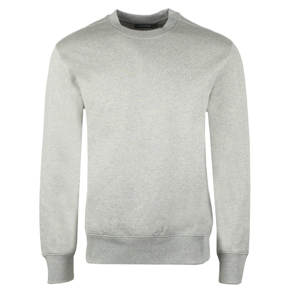 J.Lindeberg Mens Grey Chip Crew Neck Sweatshirt main image