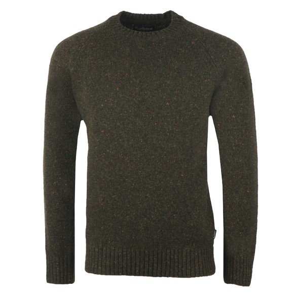 Barbour Lifestyle Mens Green Netherton Crew Jumper main image