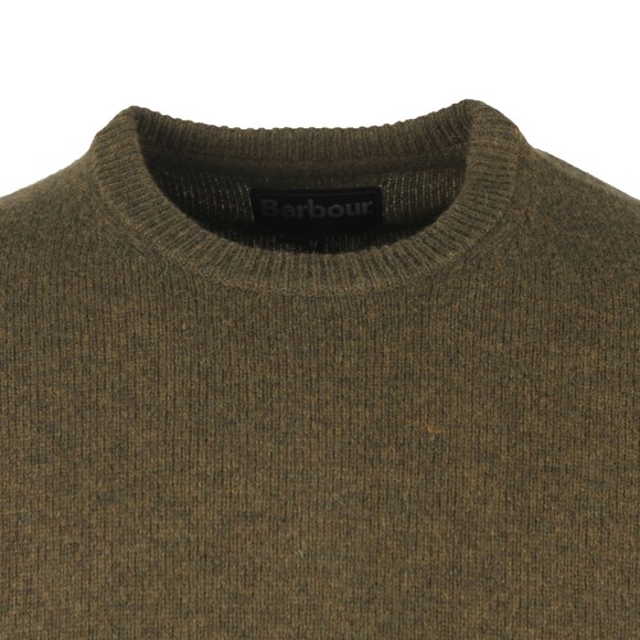 Barbour Lifestyle Mens Green Patch Crew Jumper main image