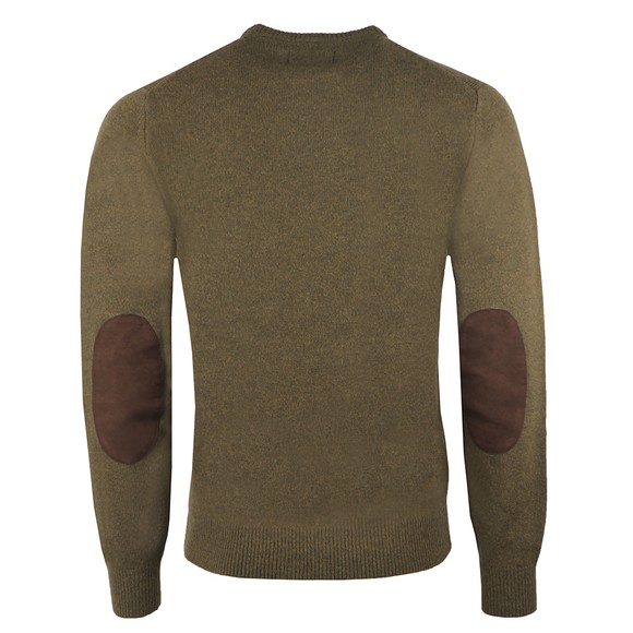 Barbour Lifestyle Mens Green Patch Crew Jumper main image