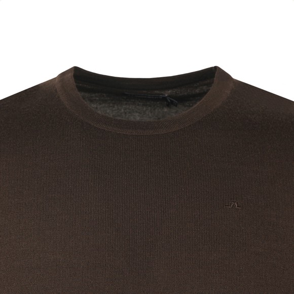 J.Lindeberg Mens Brown Lyle Merino Knit Jumper main image