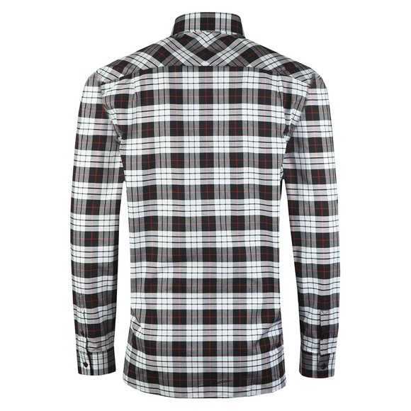 Fred Perry Mens White Tartan Oxford Shirt main image