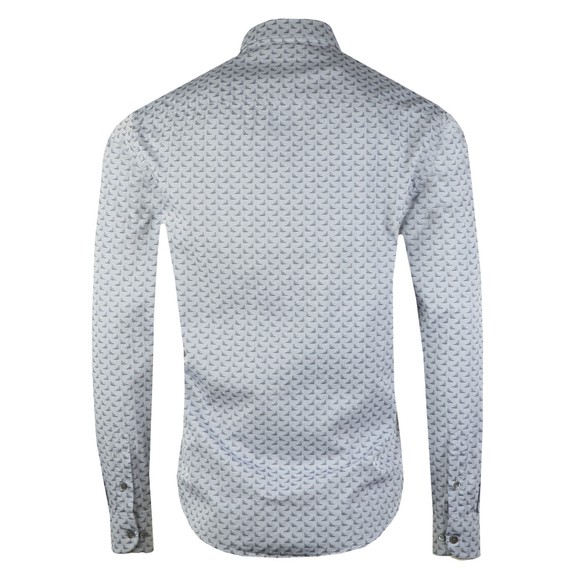 Emporio Armani Mens Grey Small Logo Long Sleeve Shirt main image