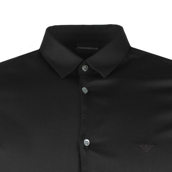 Emporio Armani Mens Black Stretch Shirt main image