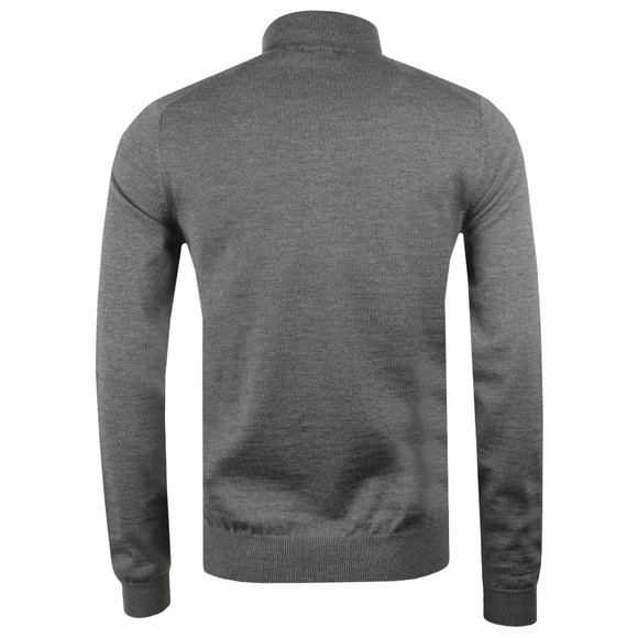 HUGO Mens Grey San Gottardo 2 Half Zip Jumper #3