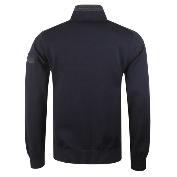 Paul & Shark Mens Blue Shoulder Panel Half Zip Sweatshirt #3