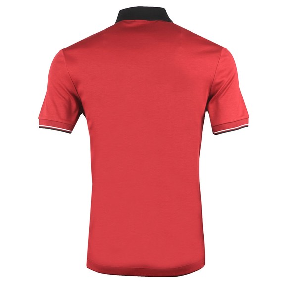 BOSS Mens Red Formal Parlay 95 Polo Shirt #3