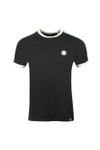 Pretty Green Mens Black Contrast Panel T-Shirt