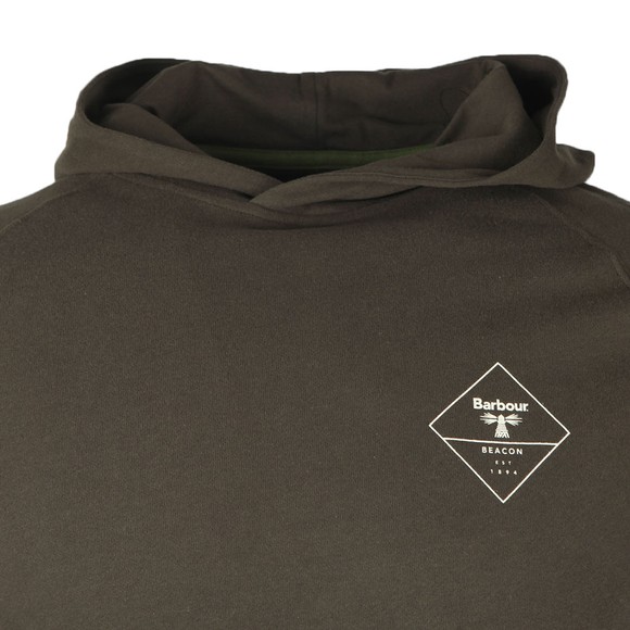 Barbour Beacon Mens Green Netherly Hoodie #2