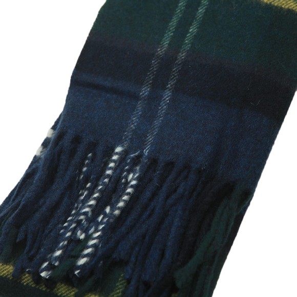 Barbour Lifestyle Mens Green Yaxley Tartan Scarf #2