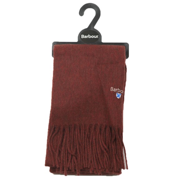 Barbour Lifestyle Mens Brown Plain Lambswool Scarf main image