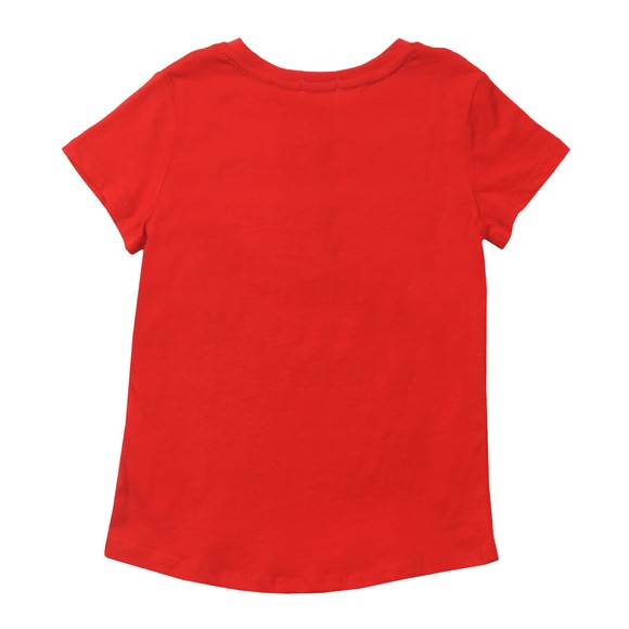 Tommy Hilfiger Kids Girls Red Essential Logo T-Shirt main image