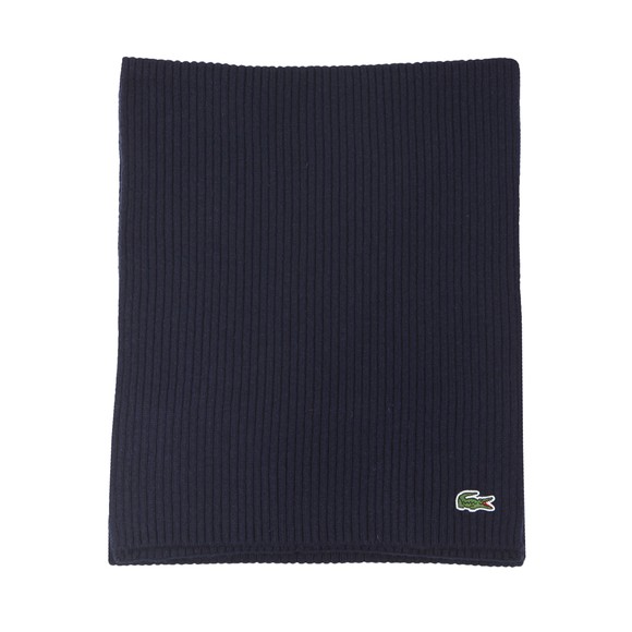 Lacoste Mens Blue Ribbed Scarf main image