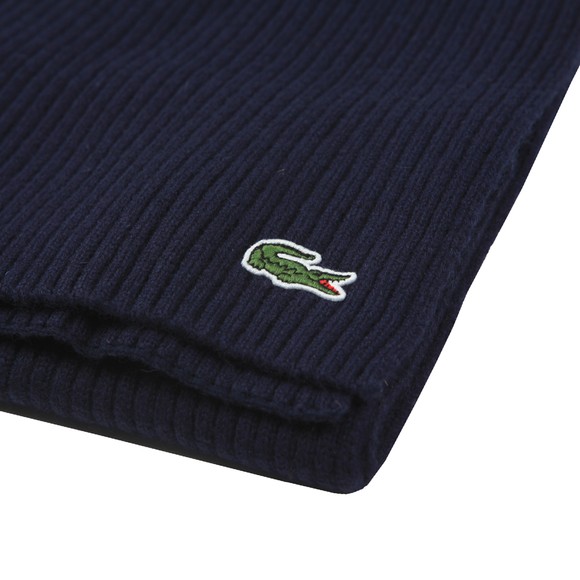 Lacoste Mens Blue Ribbed Scarf main image