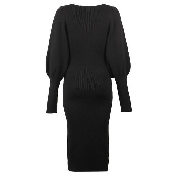 French Connection Womens Black Joss Knits Balloon Sleeve Jumper Dress main image