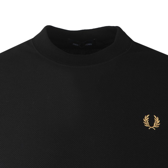 Fred Perry Mens Black Pique T-Shirt #2