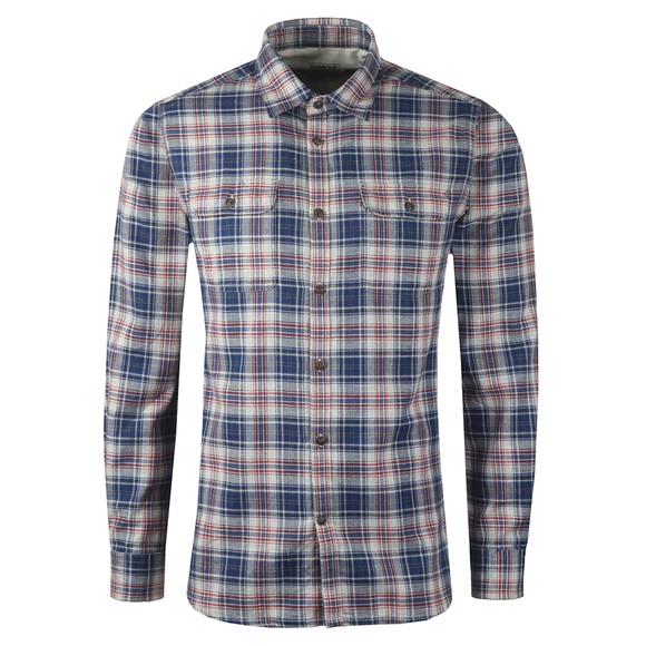 Barbour Int. Steve McQueen Mens Blue Henri Check Shirt main image