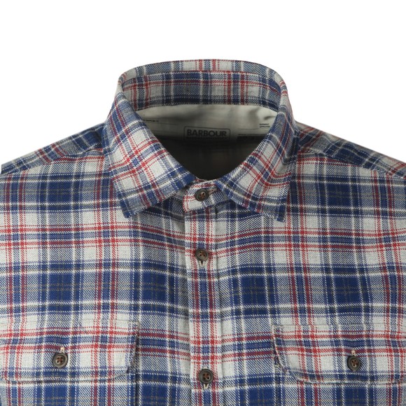 Barbour Int. Steve McQueen Mens Blue Henri Check Shirt main image