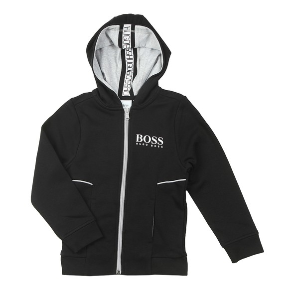 BOSS Boys Black J25J09 Full Zip Hoody main image