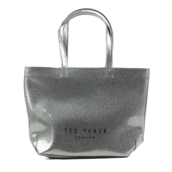 Ted Baker Womens Grey Gigacon Bow Glitter Small Icon Bag main image