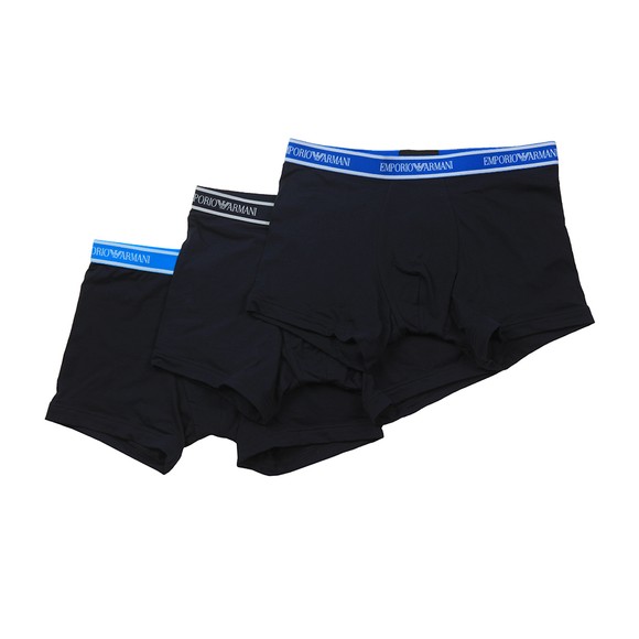 Emporio Armani Mens Blue 3 Pack Stretch Boxer main image