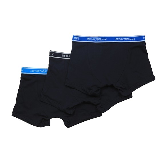 Emporio Armani Mens Blue 3 Pack Stretch Boxer main image