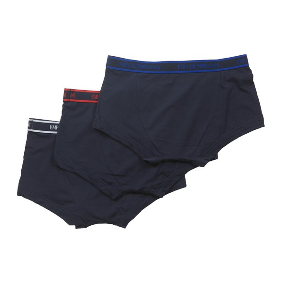 Emporio Armani Mens Blue 3 Pack Stretch Cotton Trunk main image