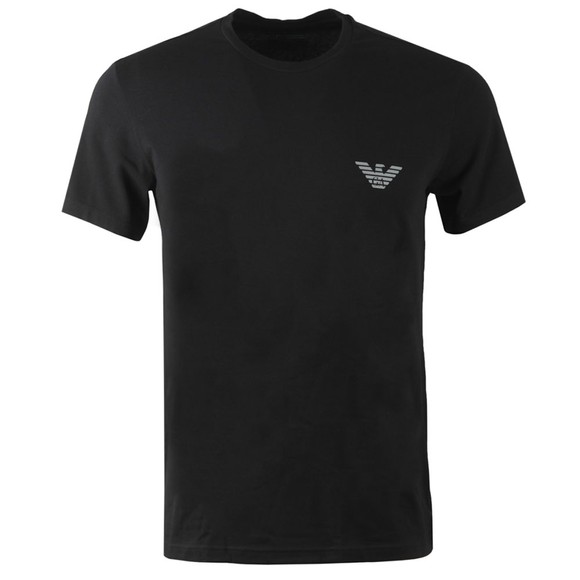 Emporio Armani Mens Black Organic Stretch Cotton T Shirt main image