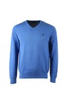 Crew Clothing Company Mens Blue Foxley V Neck Jumper