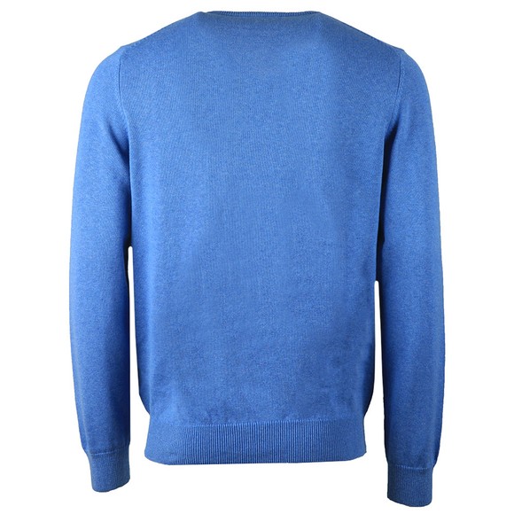 Crew Clothing Company Mens Blue Foxley V Neck Jumper main image