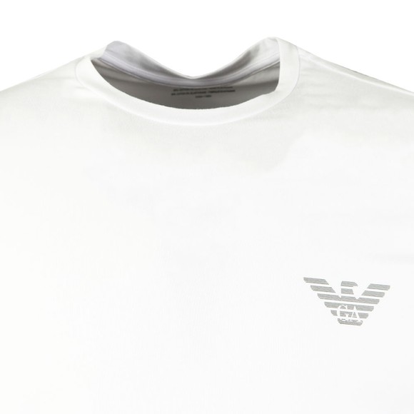 Emporio Armani Mens White Organic Stretch Cotton T Shirt main image