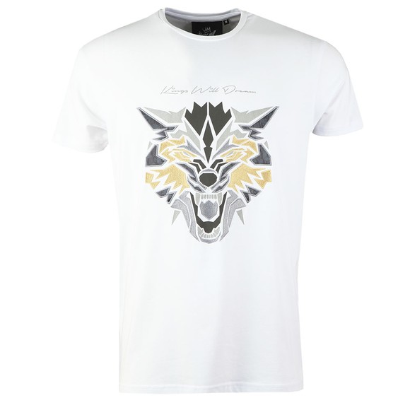 Kings Will Dream Mens White Wolf T-Shirt main image