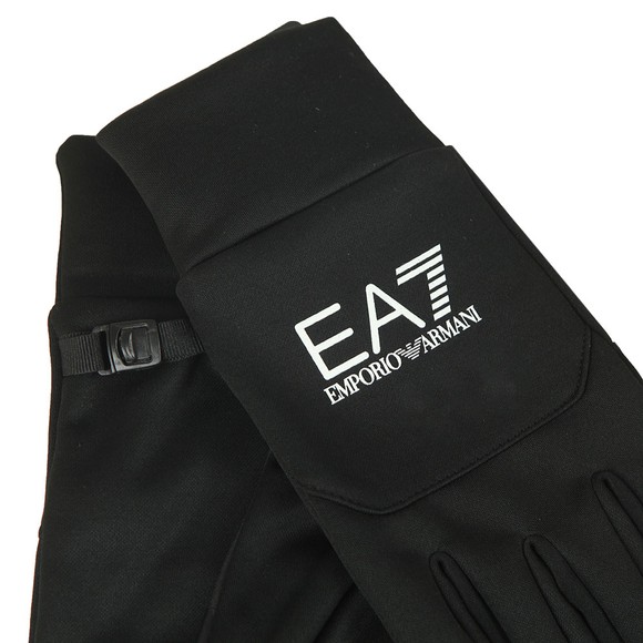 EA7 Emporio Armani Mens Black Train Softshell Gloves main image