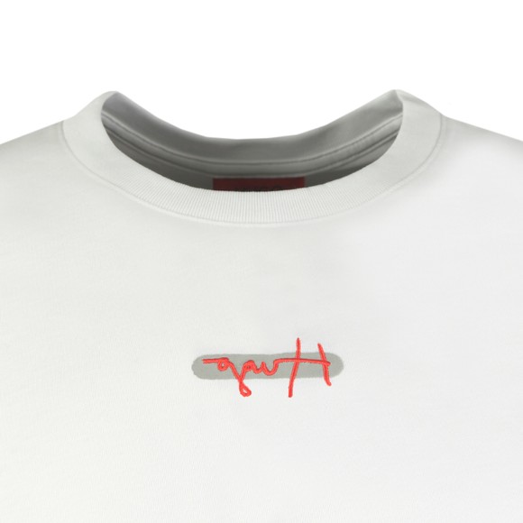 HUGO Mens White Durned T-Shirt #2
