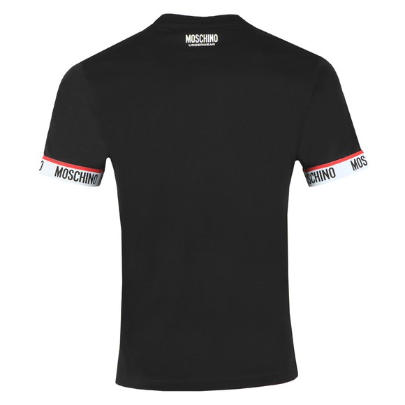 Moschino Mens Black Tape Cuff Sleeve T Shirt main image